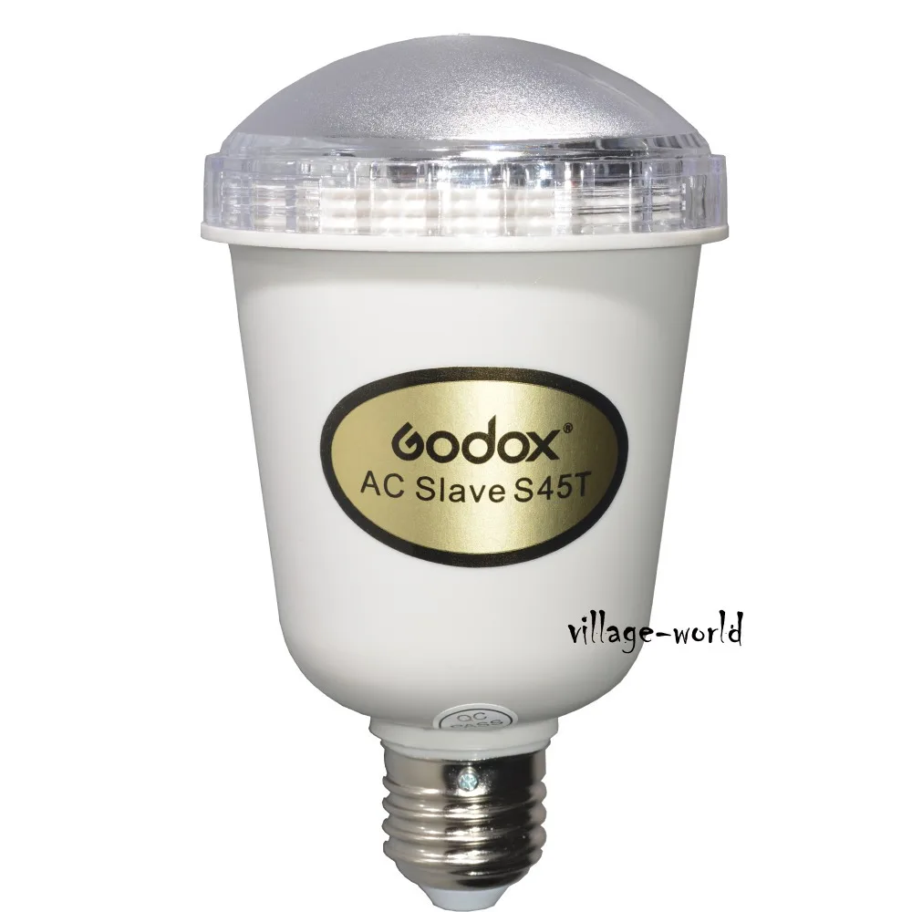 110 V 45 W GN29 Godox S45T лампы фотовспышки AC Slave для внутреннего студийный фон для фотосъемки с E27 высокое качество, wholse