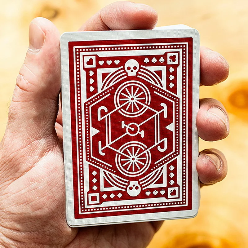 Красная колесная колода игральные карты покер размер USPCC на заказ Ограниченная