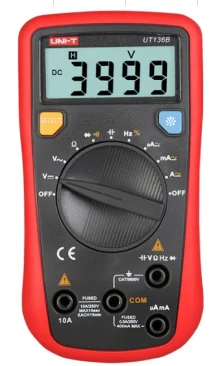UT136B UNI-T UT136B/A/C Мини Ручной цифровой мультиметр автоматический диапазон AC/DC Напряжение Ток Сопротивление Емкость Частота тестердшип - Цвет: UT136B