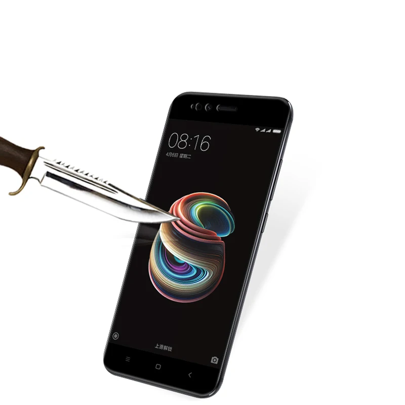 2 шт для стекла Xiaomi Mi A1 Защитная пленка экрана из закаленного стеклянная полная