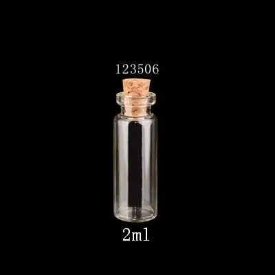 Пустые стеклянные бутылки с пробкой 10 шт./лот 12x35x6 мм 2 мл прозрачные банки сделай