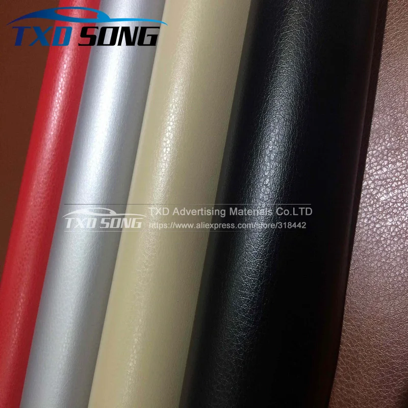 

Good quality Leather pattern PVC vinyl wrap film sticker for auto car body internal decoration vinyl wrap free ship