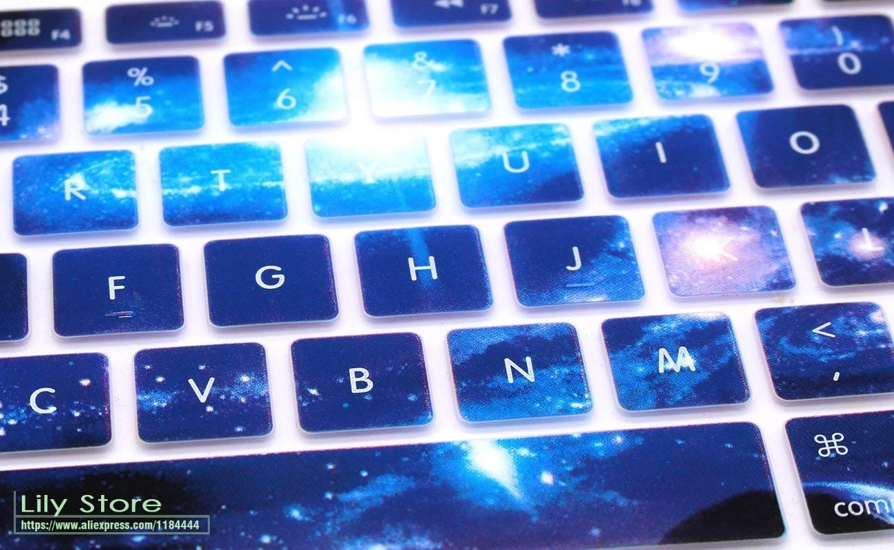 Чехол для клавиатуры Swirl звездное небо силиконовый чехол MacBook Air 13 3 Pro 15 с или w/out