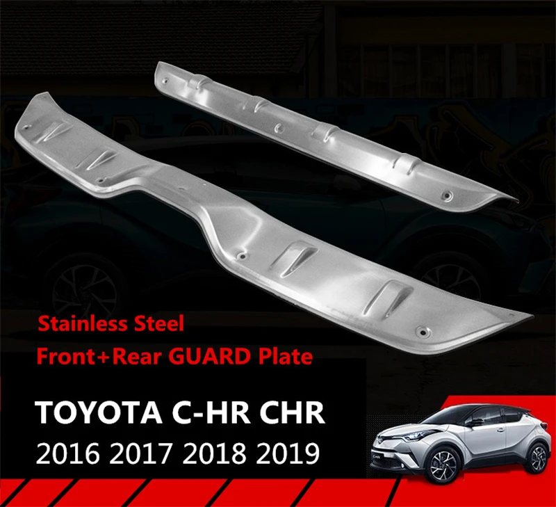 Для TOYOTA C HR CHR 2016 2017 2018 2019 передняя + защита заднего бампера Диффузор Защитная