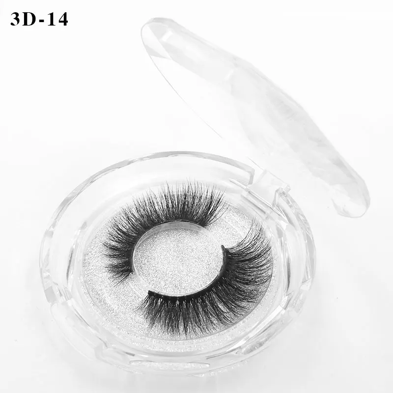 3D-14 3D норковые ресницы оптом 30 футляров/лот драматические ресницы 12-22 мм 3D объемные ресницы для наращивания Girlglee Make Up - Цвет: 3D-14