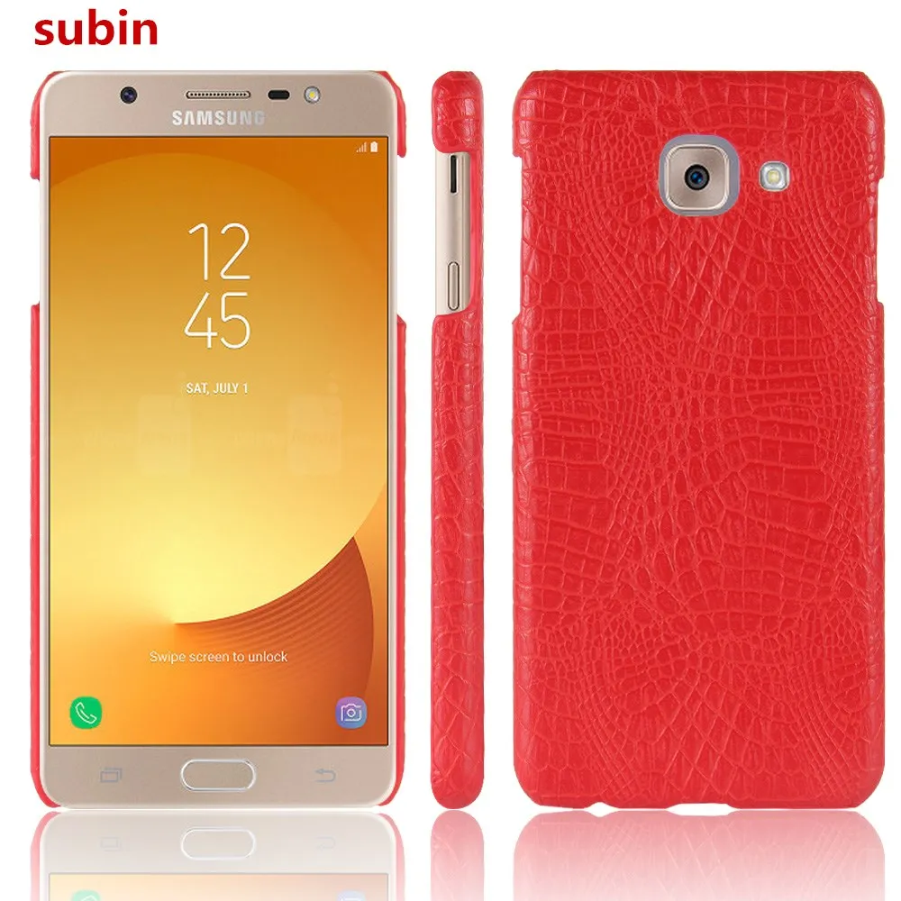 

For Samsung Galaxy J7Max G615F Case 5.7inch Retro Crocodile Skin Cover For Samsung Galaxy J7 Max G615F/DS Phone Bag Case