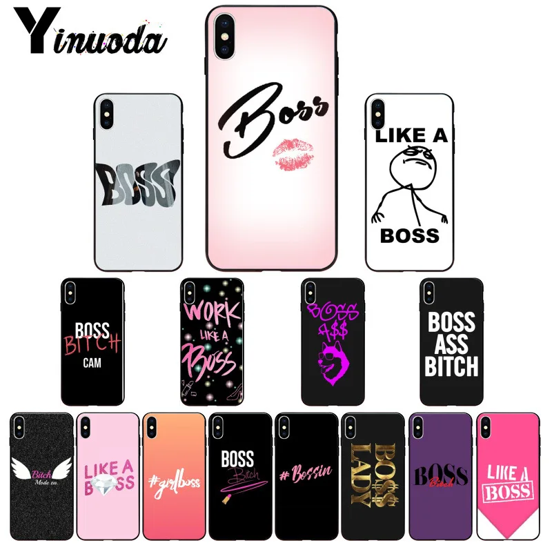 11pro MAX Bitch mode on pink boos Smart Cover черный мягкий чехол для телефона iPhone X XS 6 6s 7 7plus 8 8Plus 5 5S SE