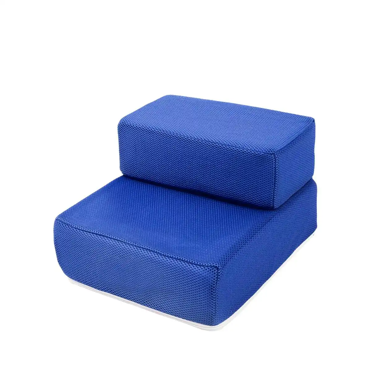 Dark Blue 6 цветов складные дышащие сетчатые пандусы для домашних животных ступеньки для собак, щенков, кошек, маленьких животных съемный коврик с крышкой - Цвет: Dark Blue