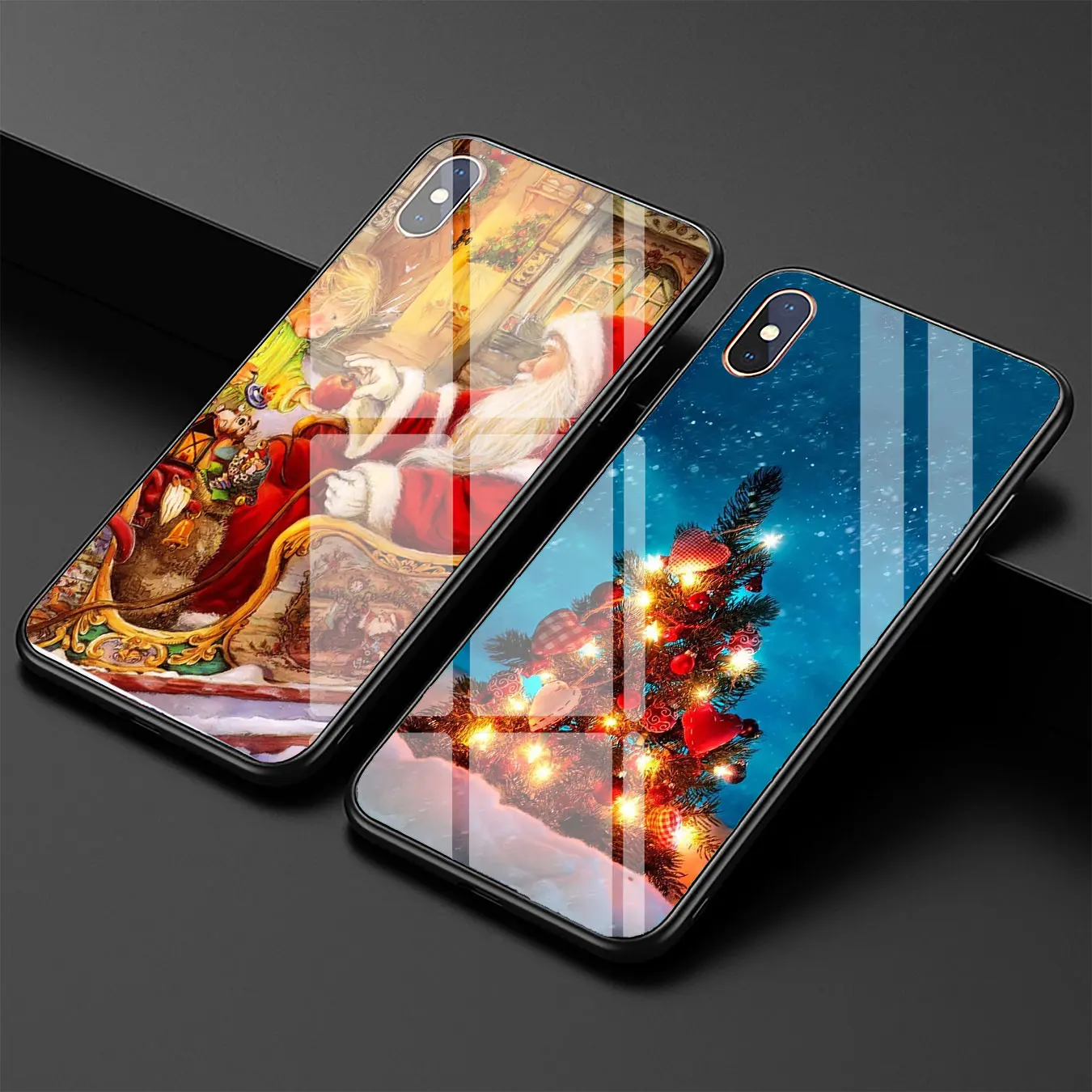 Lavaza Happy new year Merry Christmas закаленное стекло чехол для телефона Apple iPhone XR XS Max X 8 7 6 S Plus 5 5S SE чехлы