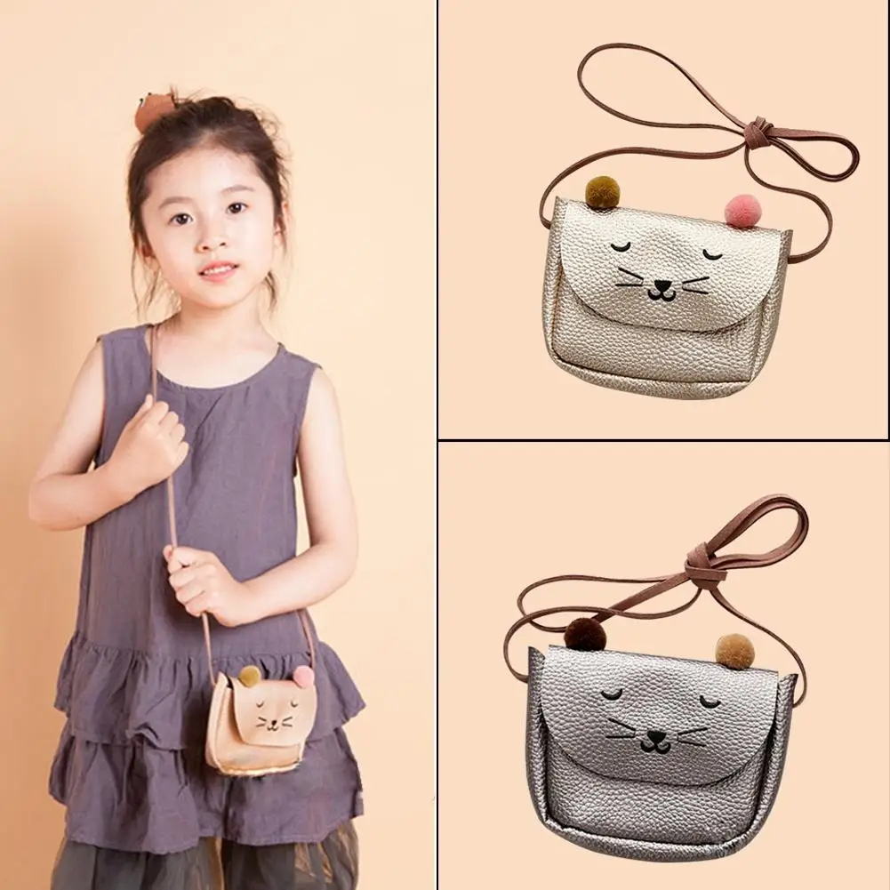 Мини-сумка на плечо с милыми кошачьими ушками сумка-мессенджер для женщин и детей - Фото №1