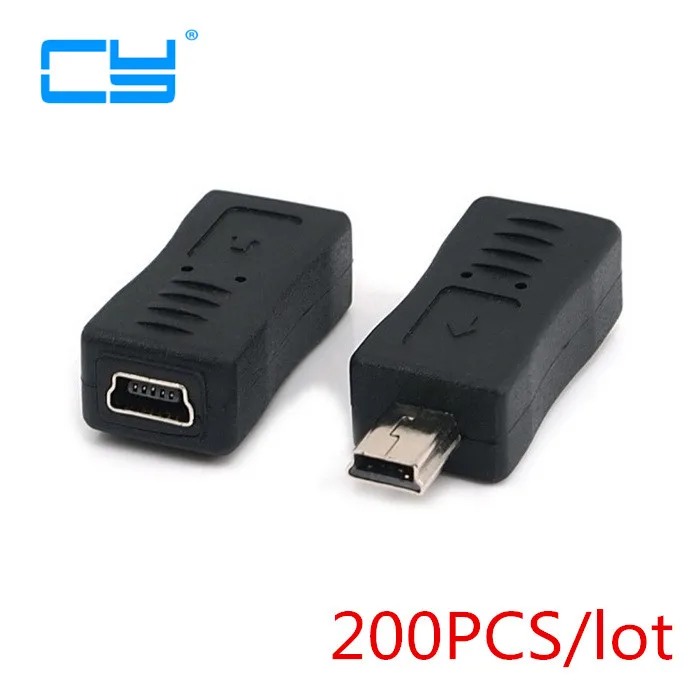 

200 миниатюрных кабелей/партия, USB 3. 0 5-контактный переходник-удлинитель «папа»-«мама», черный цвет