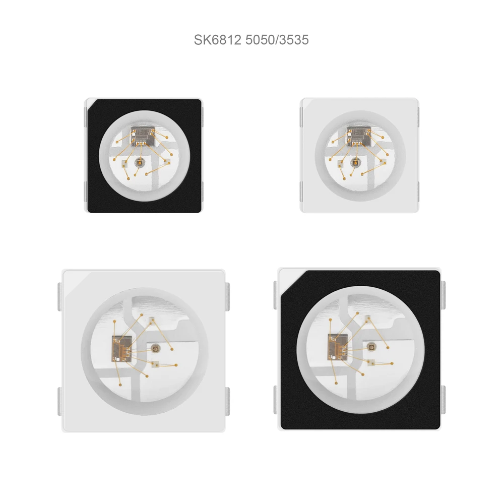10 шт. 100 WS2813 Pixel светодиодный SMD SK9822 (аналогичный APA102) RGB чип индивидуально