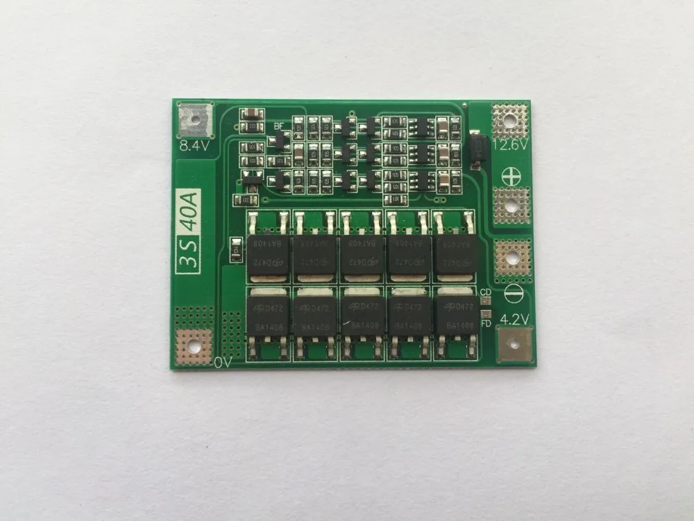 5 шт. 3S 40A литий ионный аккумулятор зарядное устройство Защитная плата PCB BMS с