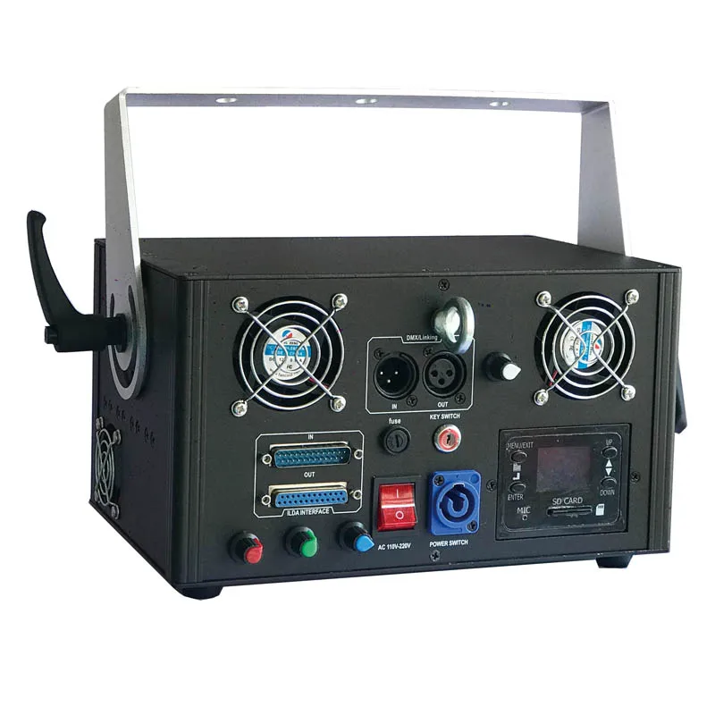 Рождественская Новая модель 2 Вт rgb лазерный 3D ILDA DMX сценический светильник DJ светильник ing танцевальный клуб шоу Дискотека вечерние светильник