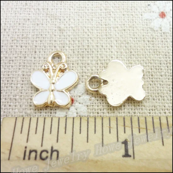 Оптовая продажа 45 шт. ювелирные изделия из эмалированного сплава золотого цвета