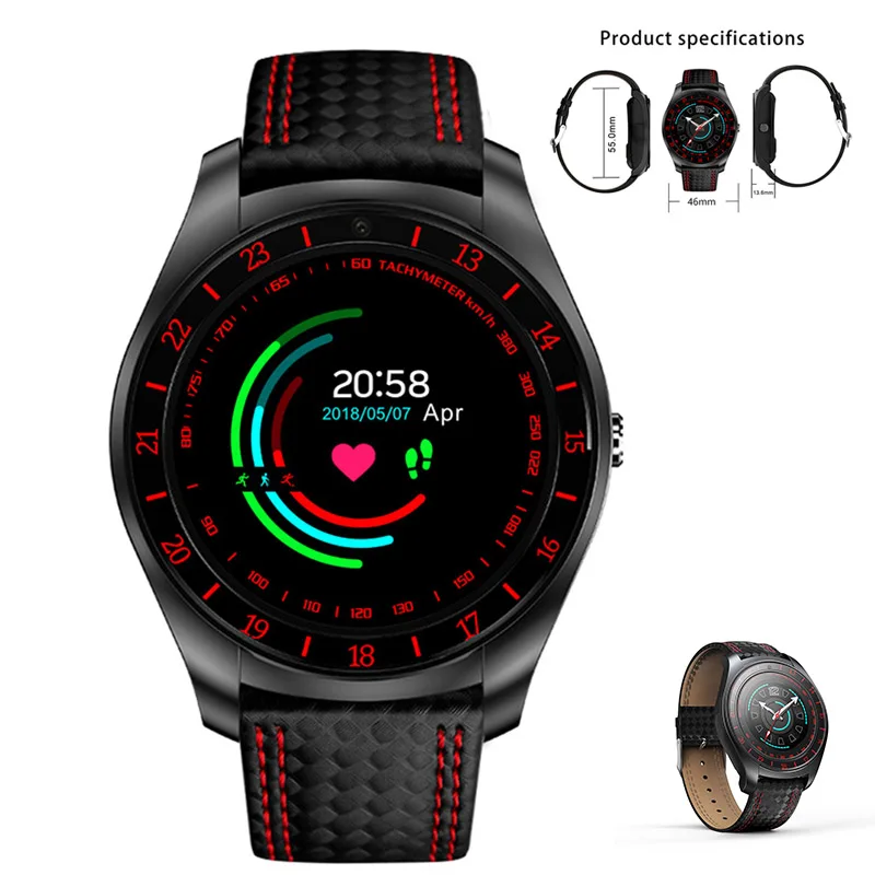 V10 Смарт часы для мужчин с камерой Bluetooth Smartwatch Шагомер монитор сердечного ритма Sim