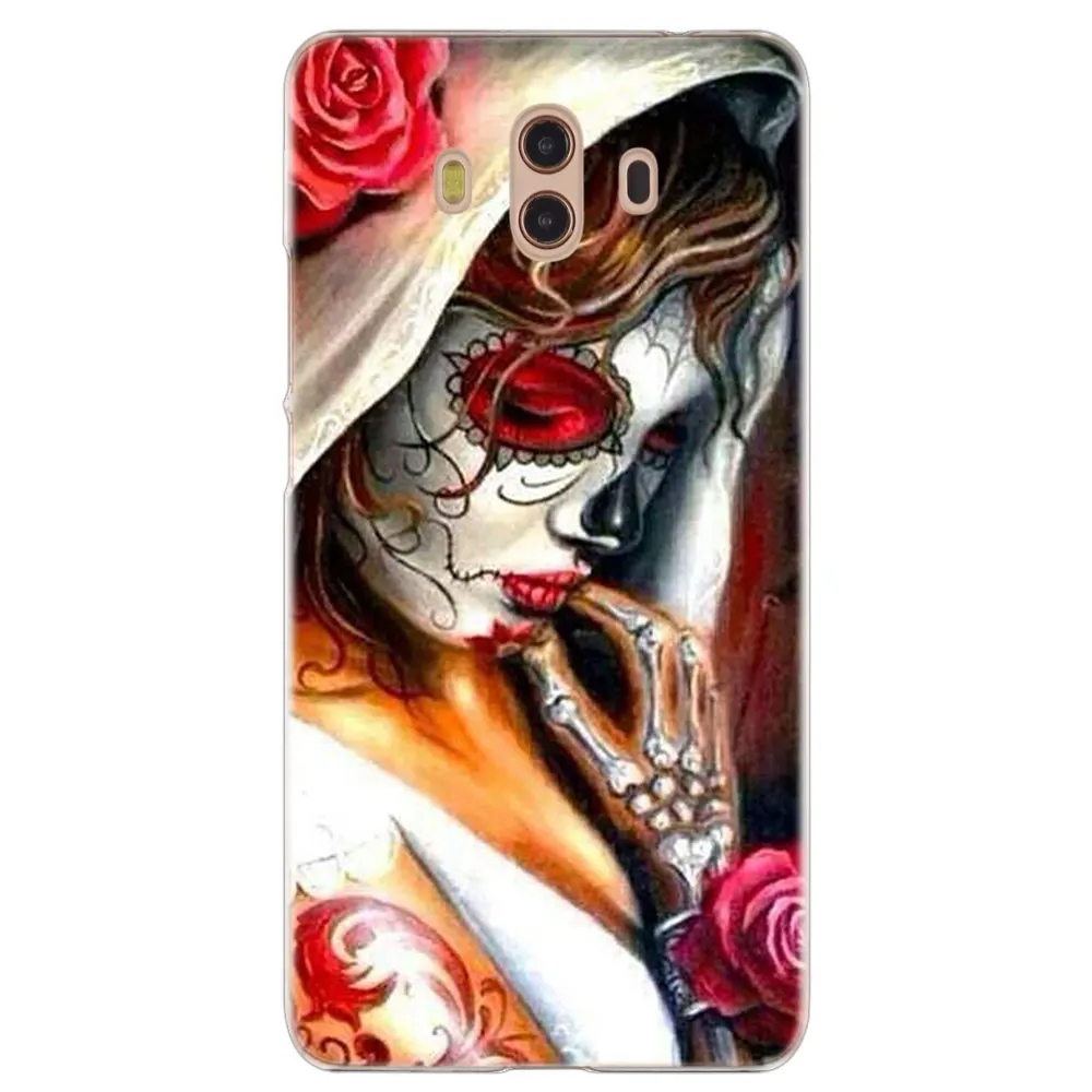 02 Модный чехол MLLSE с черепами и катринами для huawei mate S 10 20 Lite Pro Y3II Y5II Y6II Y5 Y6 Y7 Prime Y9 - Цвет: 02