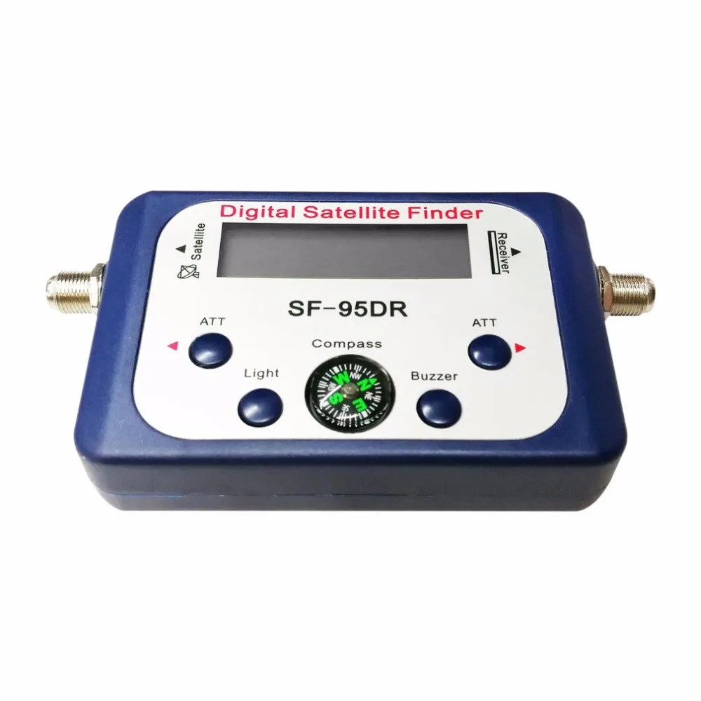 2018 Digital Displaying Satellite Finder Meter Satfinder TV Signal Receiver Decoder Satlink Receptor Buzzer Compass LCD FTA Dish |