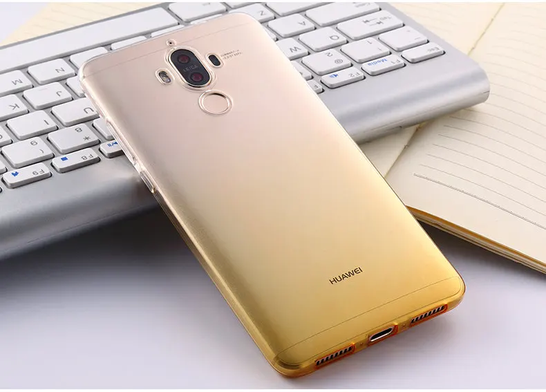 Градиентный мягкий прозрачный чехол для телефона Huawei Mate 8 9 10 20 Pro Lite ультратонкий