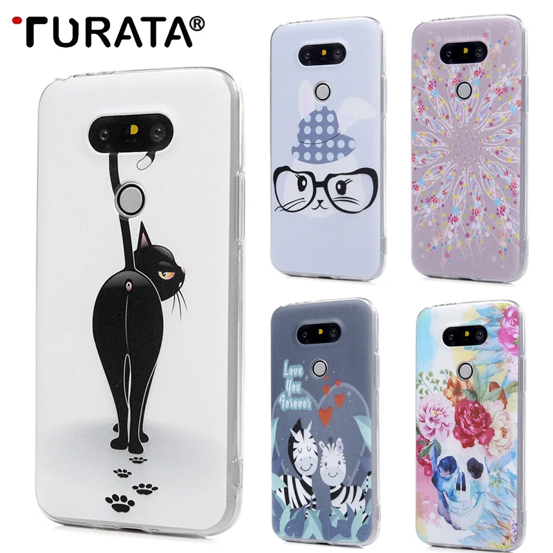 Turata 3D узор чехол для LG G5 Мягкие силиконовые ТПУ задние Чехлы телефона смартфонов 5