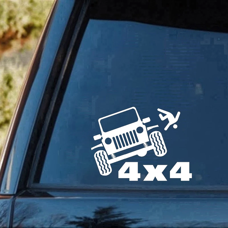 15cm*11cm 4x4 Funny Vinyl Car-styling Decal Motorcycle Car Sticker Art Painting Stickers Decor Decals | Автомобили и мотоциклы
