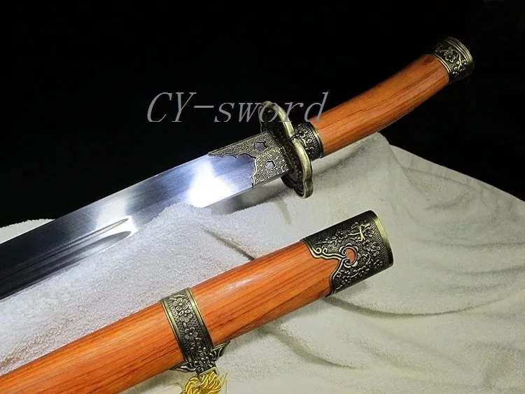 Ручная ковка Китайский Longquan blackwood Muifa Qing нож 1060 лезвие из углеродистой стали