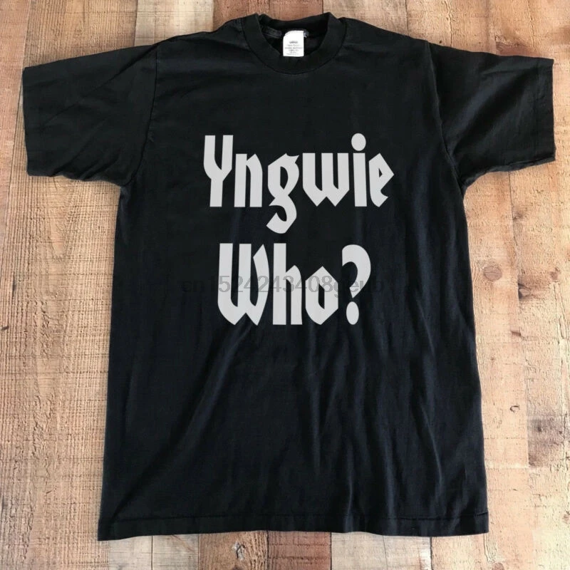 Винтажная Футболка YNGWIE J MALMSTEEN гитарист тяжелый металл Reprint размер S - 5XL | Мужская