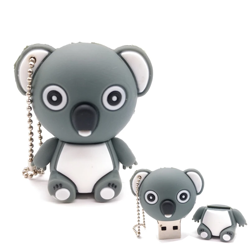 Новый модный USB флеш-накопитель с мультяшным рисунком Koala 4 ГБ 8 16 32 64 usb диск
