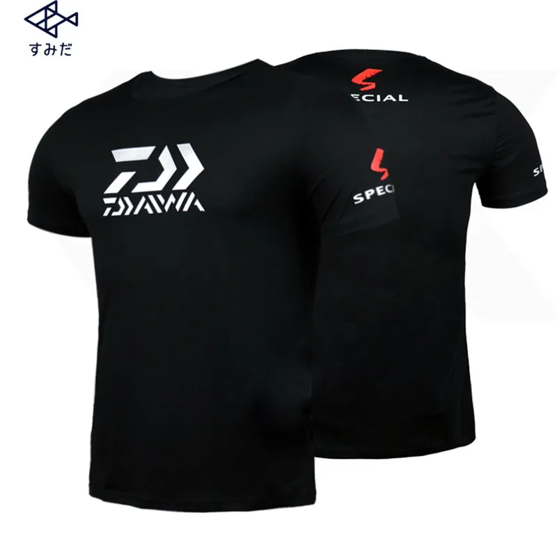 Daiwa Мужская брендовая одежда для рыбалки быстросохнущая дышащая футболка с