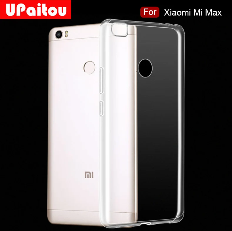 Ультратонкий Мягкий ТПУ чехол UPaitou для Xiaomi Mi Max силиконовый прозрачный MiMax тонкий