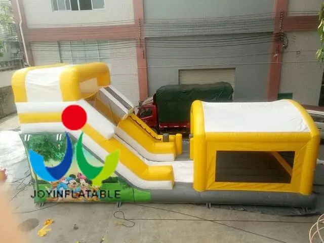Желтая Надувная Детская площадка с горкой|Детская площадка| |