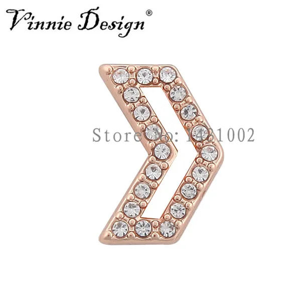 Vinnie дизайн ювелирных изделий шеврон вырезать слайд амулеты подходят на