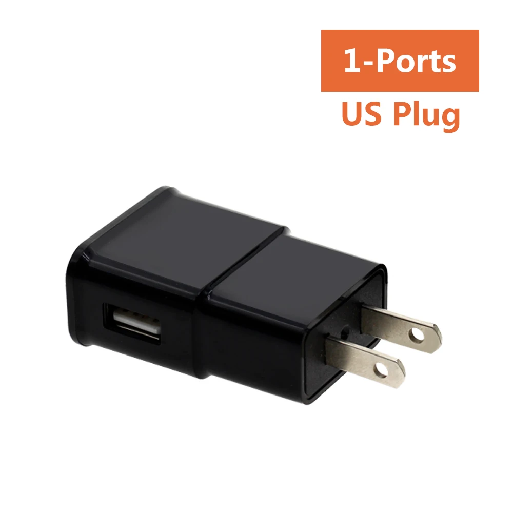 1USB US DC 5V 2A USB Питание адаптер штепсельная вилка европейского стандарта/США Plug Универсальный Зарядное устройство 1/2/3/6 Порты - Цвет: 1USB US