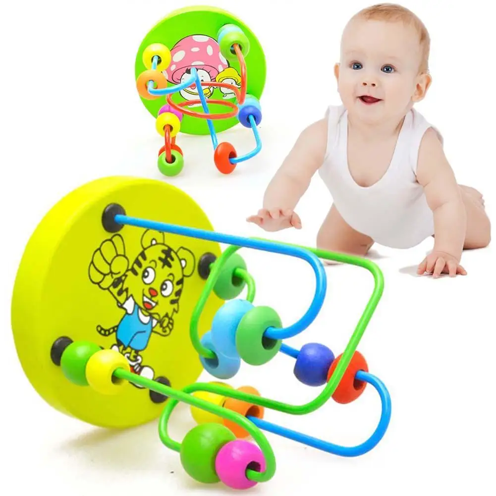 Ранние обучающие игрушки для детей Детские Цвет Фул деревянные мини вокруг