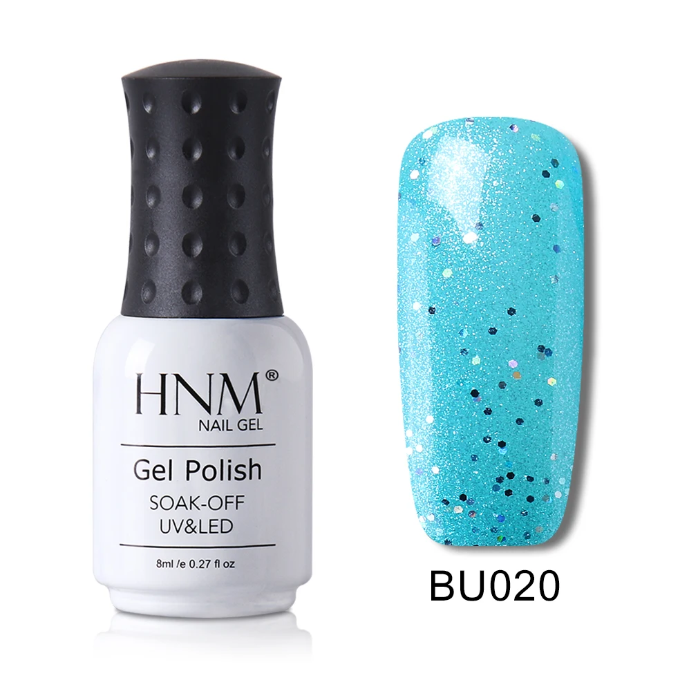 HNM 8 мл синий цвет серия Гель лак для ногтей гибридная краска Лаки Vernis Гель-лак для УФ-лампы Набор Полупостоянный маникюрный лак - Цвет: 20