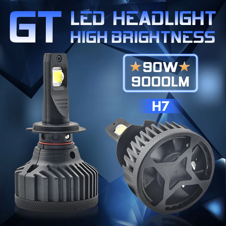1 комплект Автомобильные светодиодные лампы 9006 HB4 XHP70 90 Вт 6000 лм|Передние LED-фары