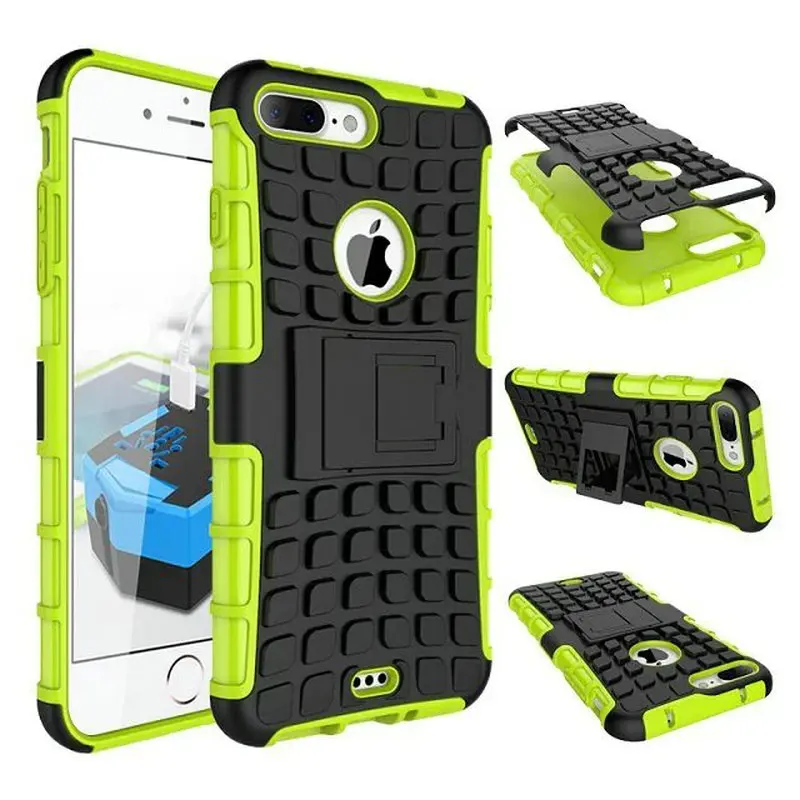 Для iphone 5 комбинированный тяжелый двойной гибридный бронированный чехол с