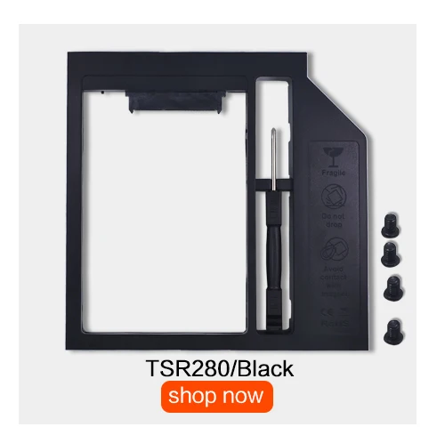 Универсальный алюминиевый корпус Optibay 2nd HDD Caddy 9,5 мм SATA III для 2," SSD корпус HDD корпус светодиодный индикатор ноутбук cd-rom DVD привод odd