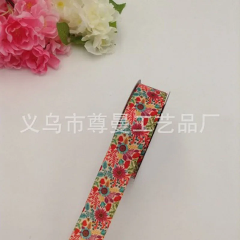 DIY Ribbon Webbing 2.5CM Digital Printing Sublimation Whorl Belt Clothing Accessories Decorative Flower Series | Дом и сад