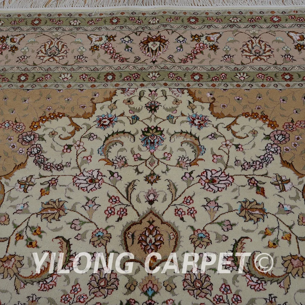 Yilong 8 'x 10' турецкие шерстяные ковры персидские розовые Изысканные ручной