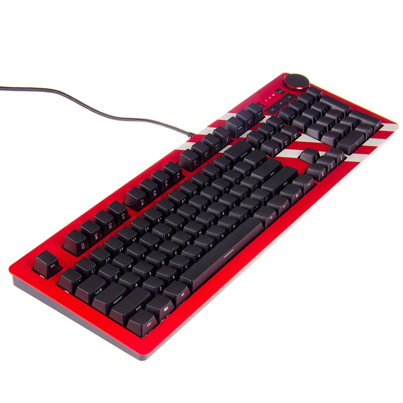 Игровая клавиатура Ajazz AK60 RGB серебристый и синий переключатель 110 клавиш RGB подсветка ABS Материал USB Проводная Механическая клавиатура