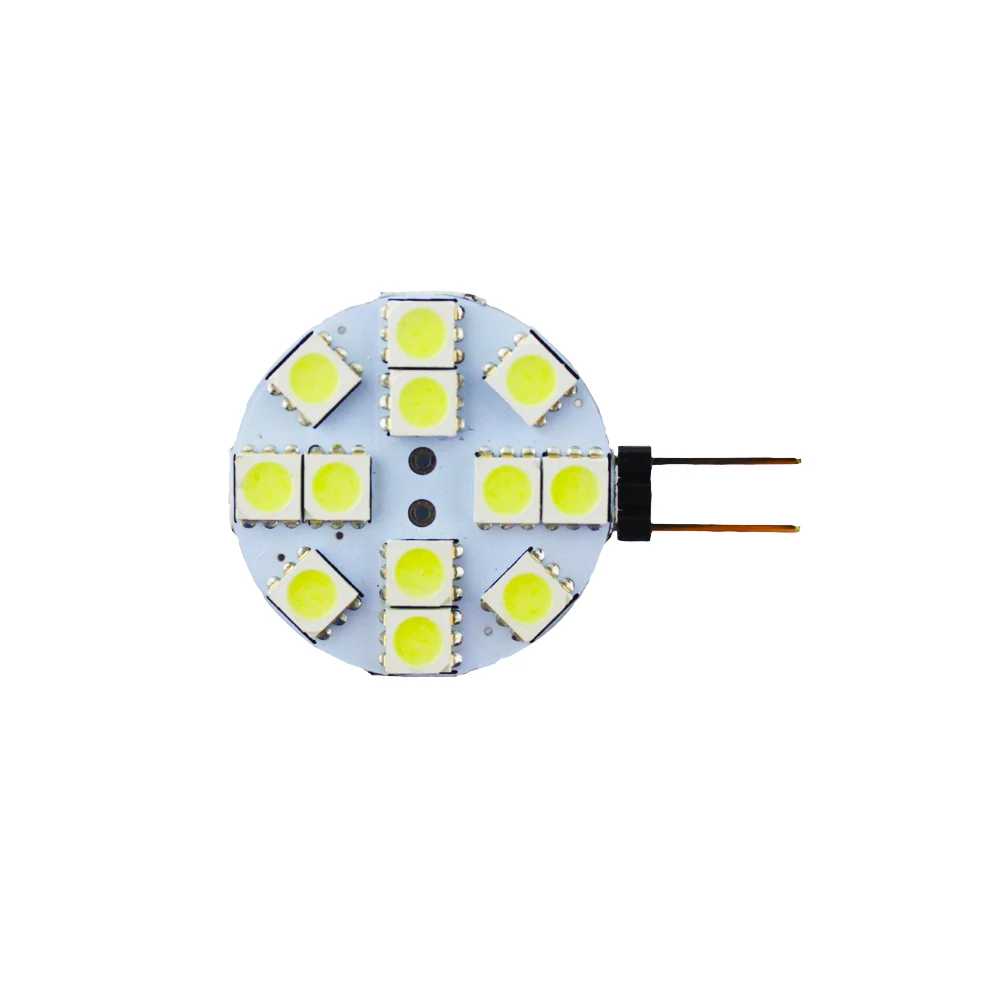 4 шт. G4 светодиодный 5050 12SMD белый/теплый белый морской RV Автомобильные