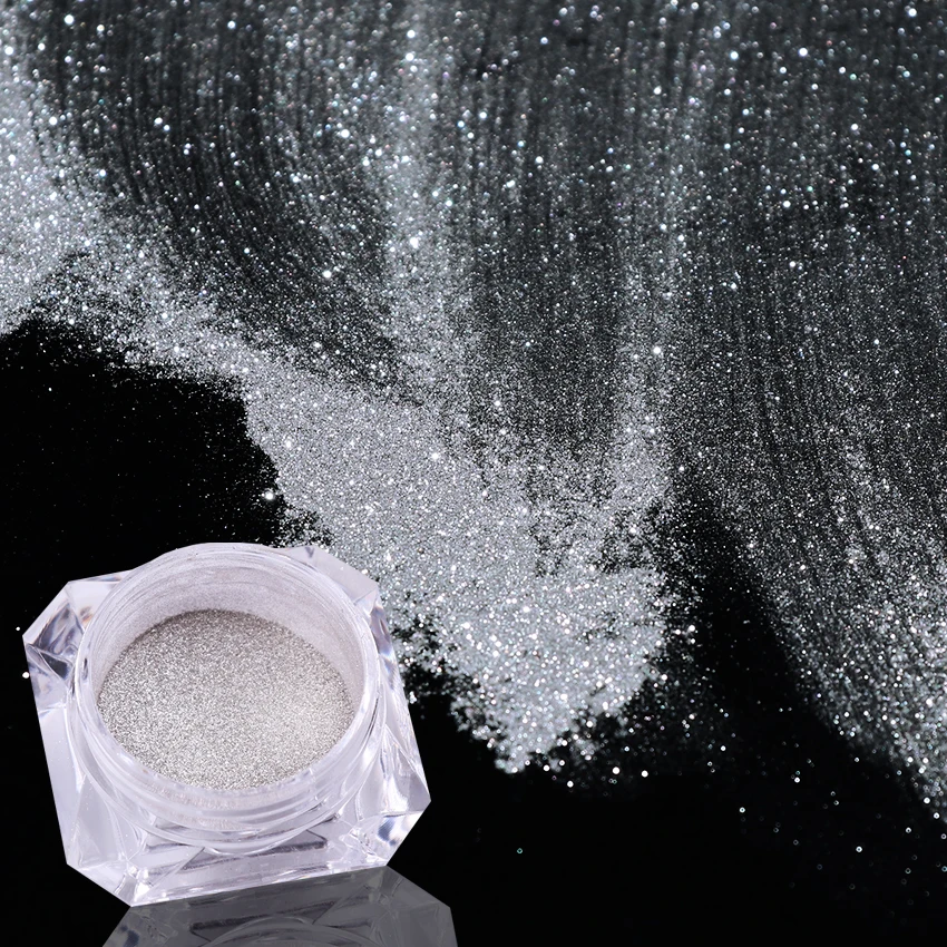 BORN зеркало для королевы зеркальный серебряный порошок ногтей супер Сияющий