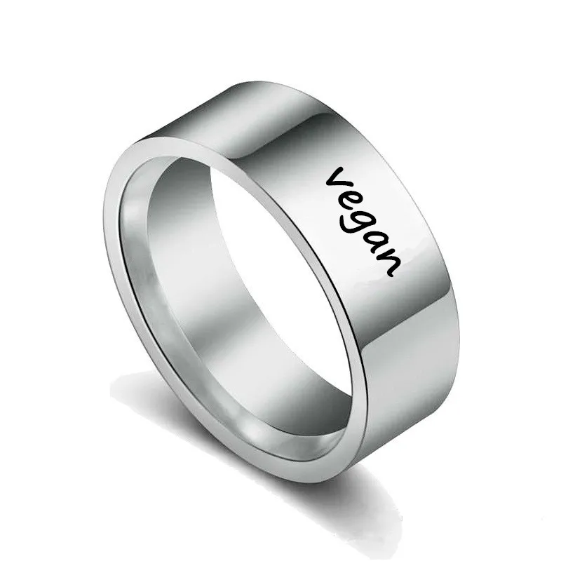 2019 веганское кольцо вегетарианские кольца здоровая жизнь Прямая поставка YLQ6581