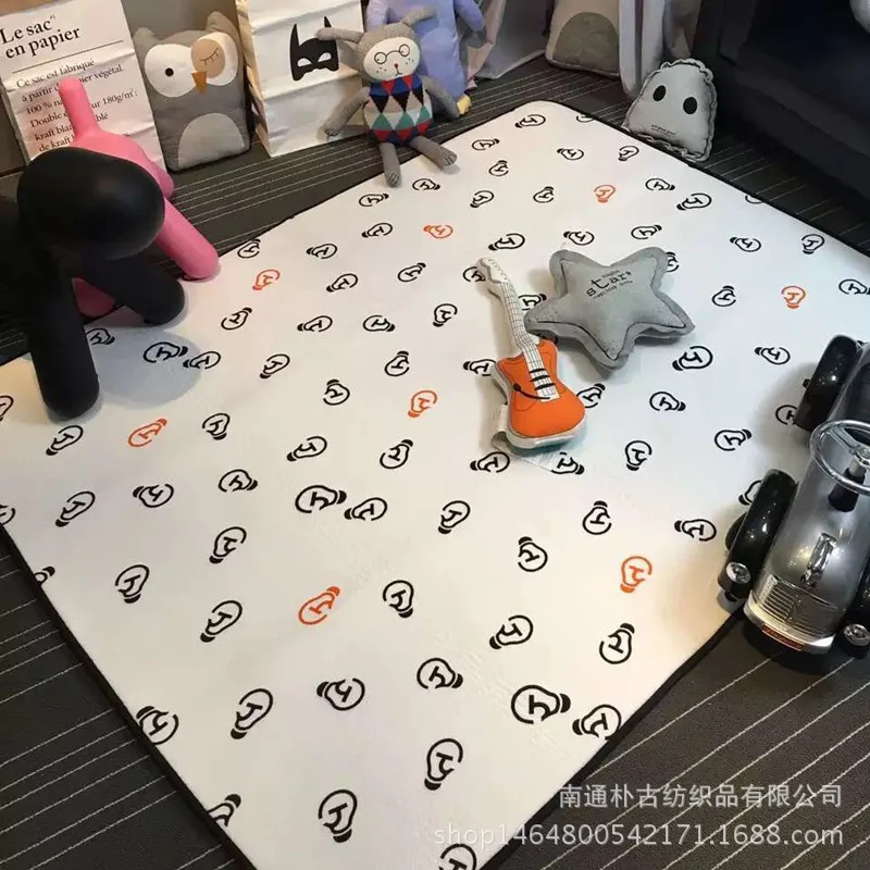 60*120 см Детский ковер новый хлопковый трикотажный 3D коврик из сетчатой ткани и