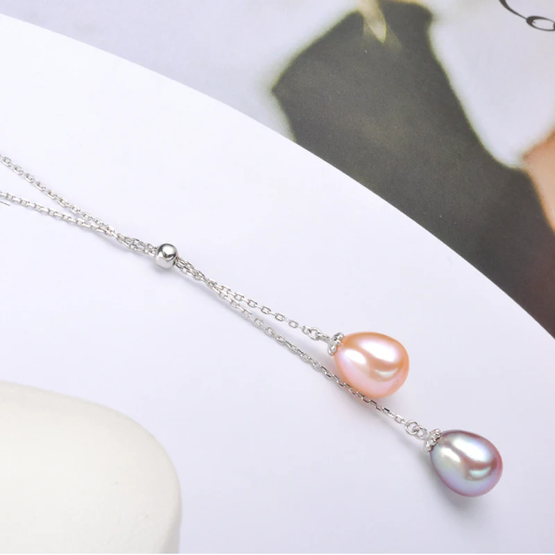Женское ожерелье из серебра 925 пробы с жемчугом|jewelry necklace pendants|jewelry pendantjewelry fashion |