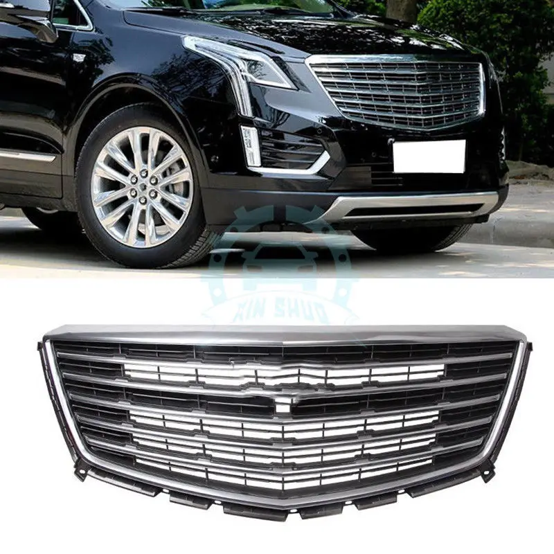 ABS Chromed Front Grilles Grill Overlay Refit Fit For Cadillac XT5 2016 2017 2018 | Автомобили и мотоциклы