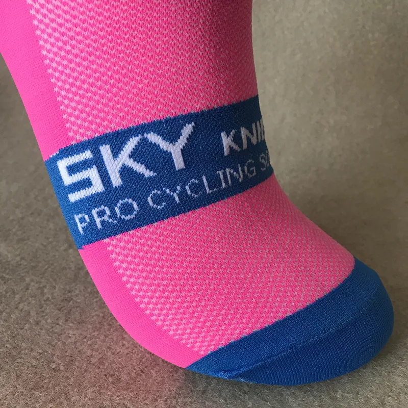 SKY Knight красочные полосы велосипедные носки мужские женские дышащие дорожные для