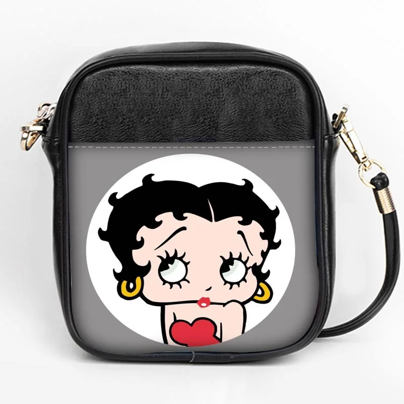 Пользовательские betty boop Моды Sling Bag Для женщин Слинг сумки на ремне кожа мини девушки Tote вечерние сумка DIY Sling Bag - Цвет: 23