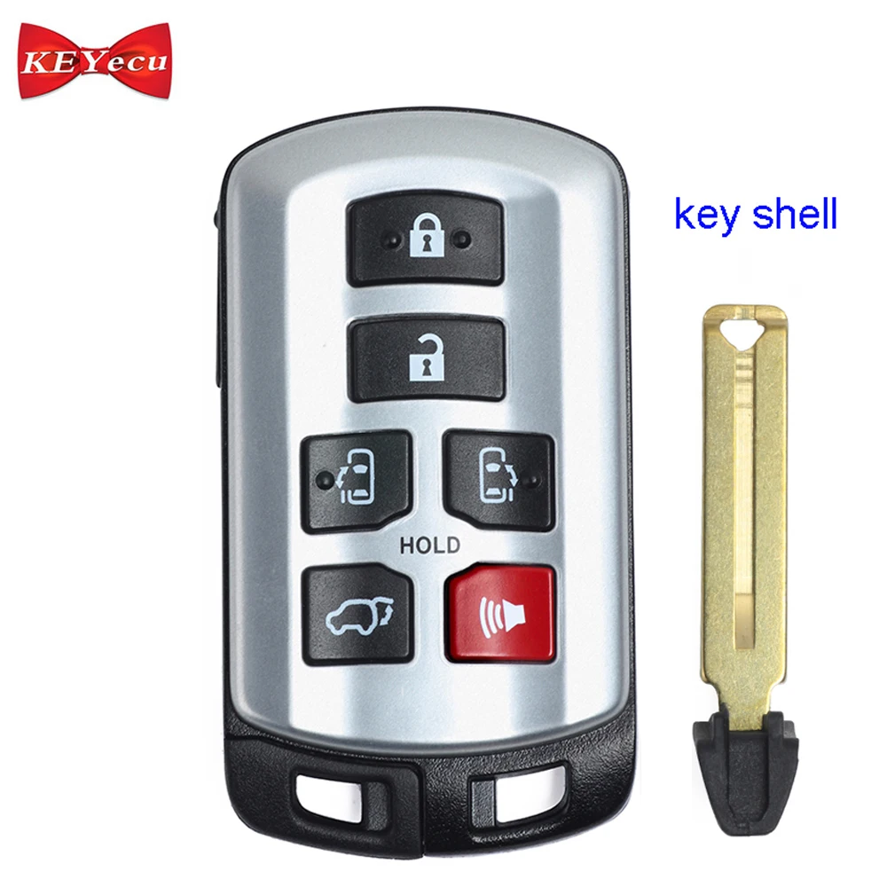 KEYECU для Toyota Sienna 2011 2012 2013 2014 2015 2016 2017 2018 2019 Смарт дистанционные брелки ключей в виде
